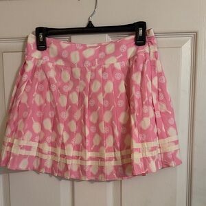 Peach Love Pink Patterned Women's Paddle Ball Skort